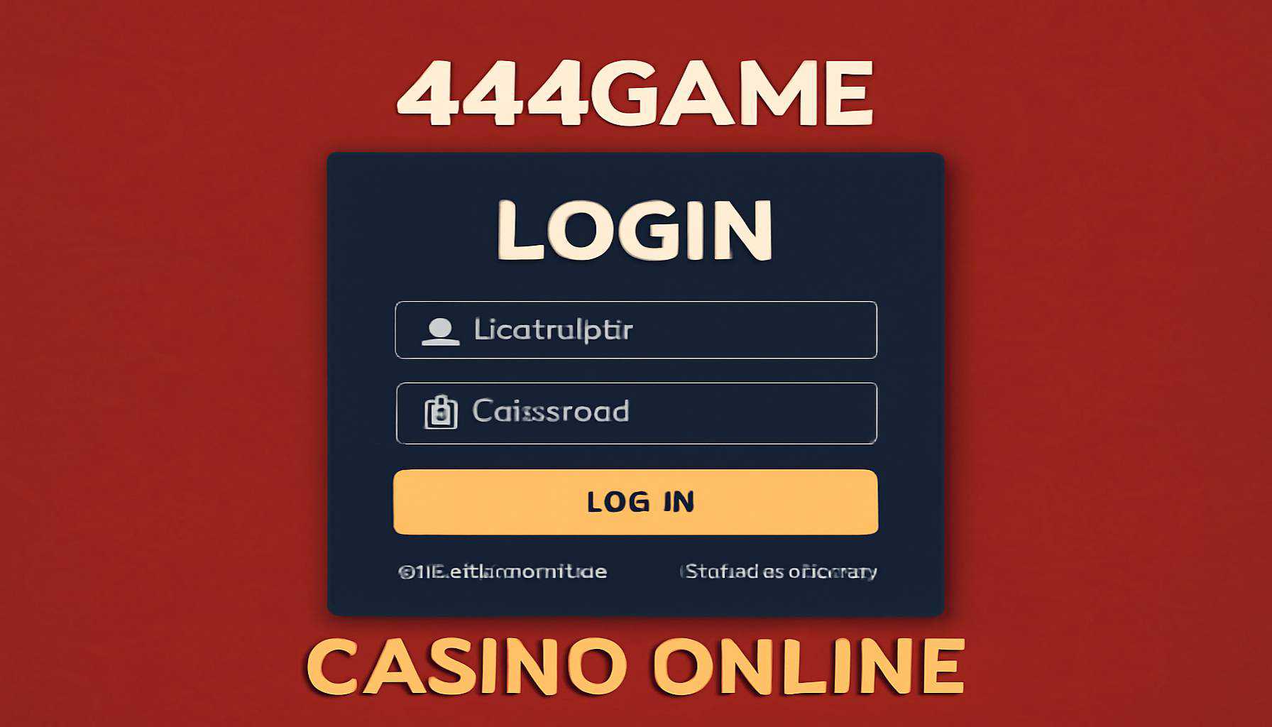 Criar uma nova Conta no plataforma 444GAME