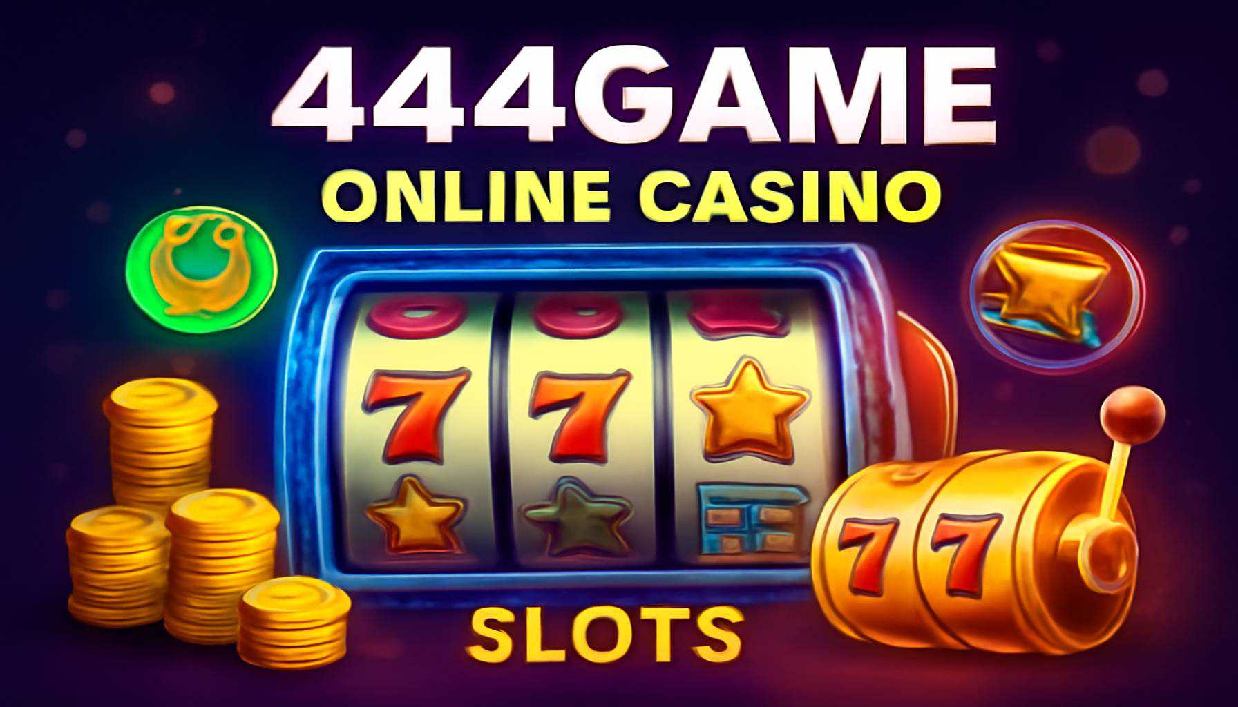 Explore o mundo das slot machines no 444GAME Casino